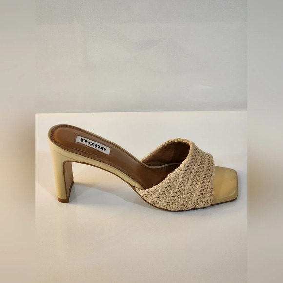 Dune London March Stylish Tan Mules Size 7 - Picture 3 of 13